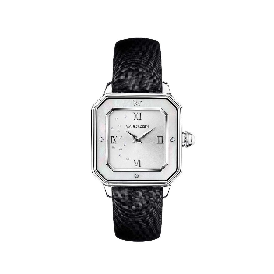 New Montre Je T'Adore Jour Et Nuit, Cuir, Carr E Blanche