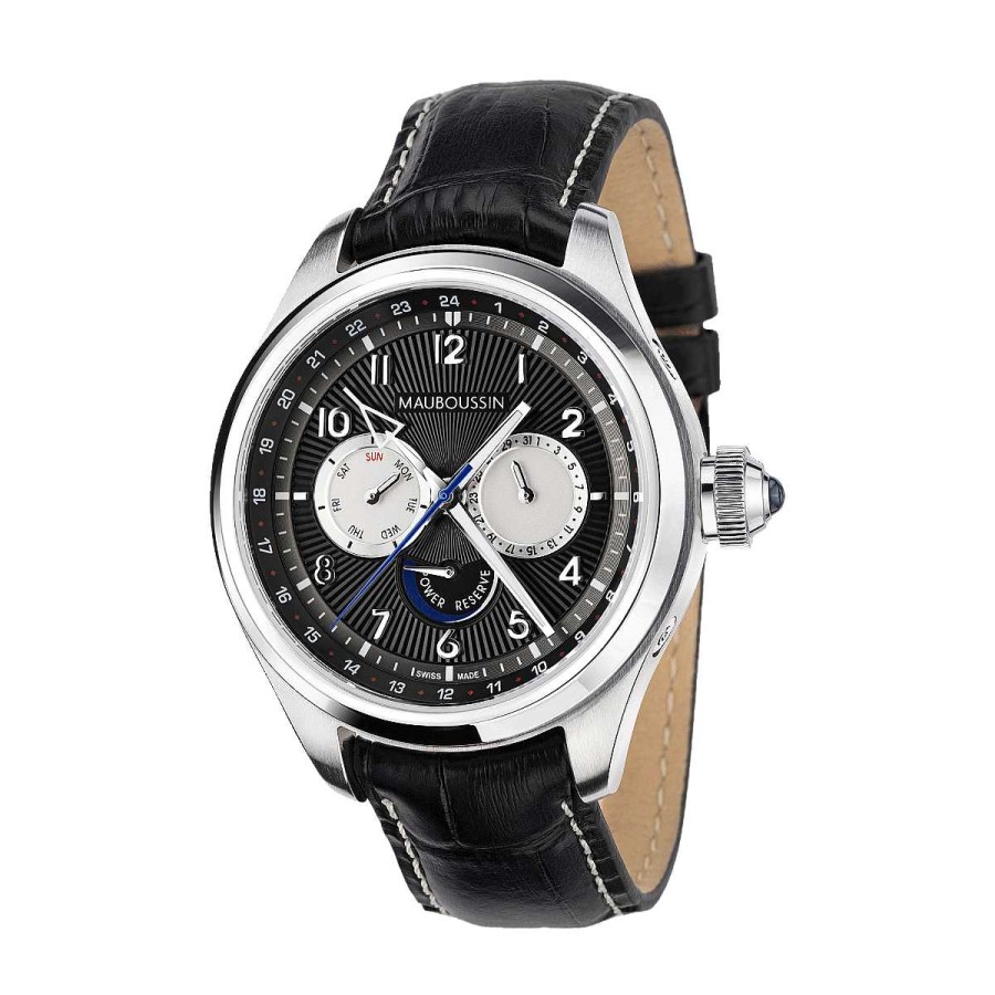 Clearance Montre Partout L'Heure, Je T'Aime, Cadran Noir, Compteurs Blancs