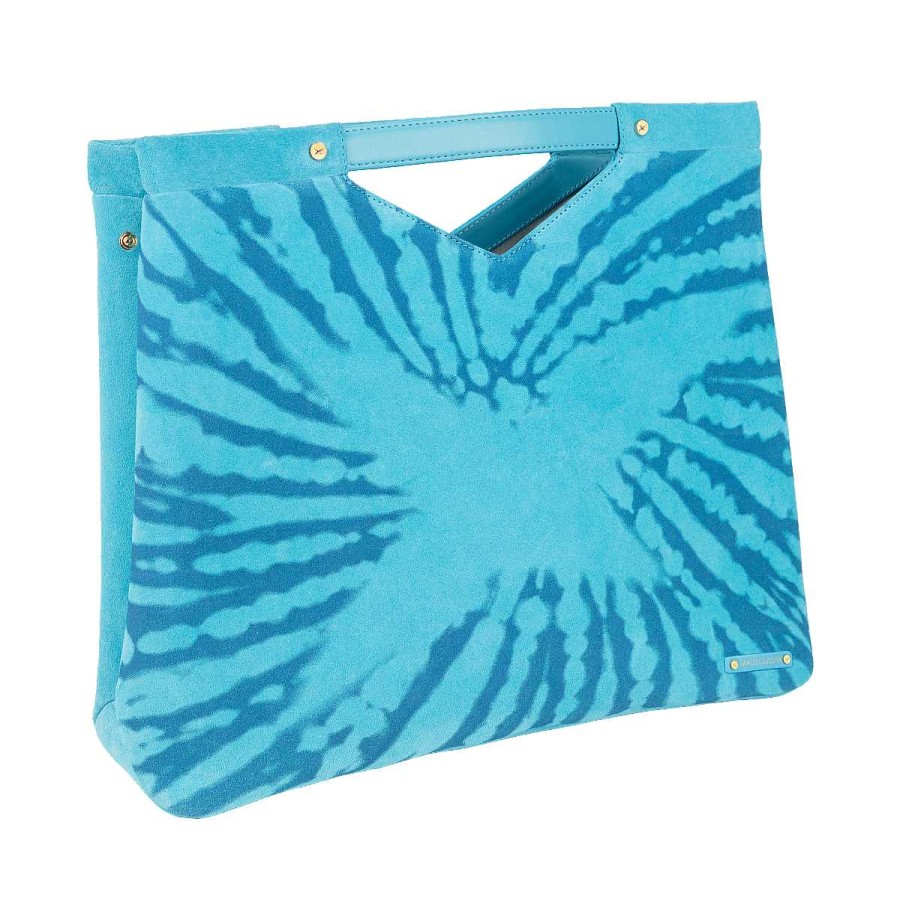 New Sac M Tro Vavin Gm Toile, Tie & Dye Bleu