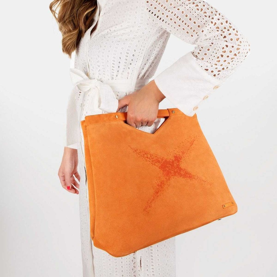 New Sac M Tro Vavin Gm Toile, Graffiti Orange