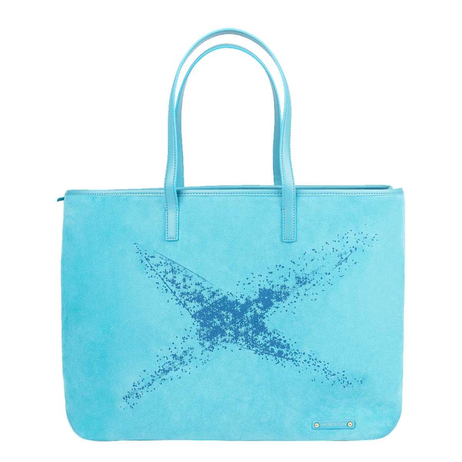 Hot Sac M Tro Pigalle Gm Toile, Graffiti Bleu