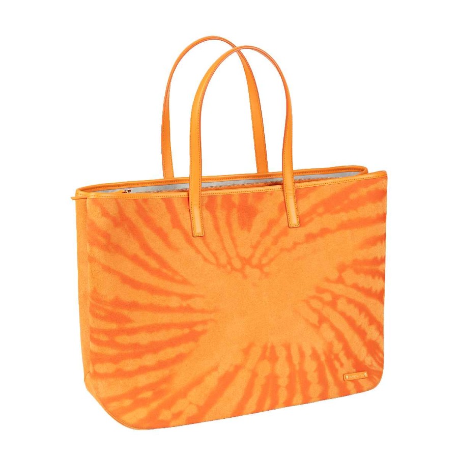 New Sac M Tro Pigalle Gm Toile, Tie & Dye Orange